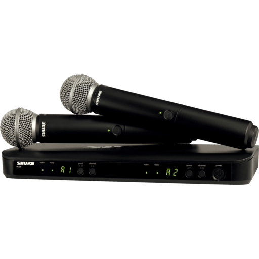 Location 24H ou Week-End SHURE BLX288E PG58 double micro main HF - liaison complète (voix)